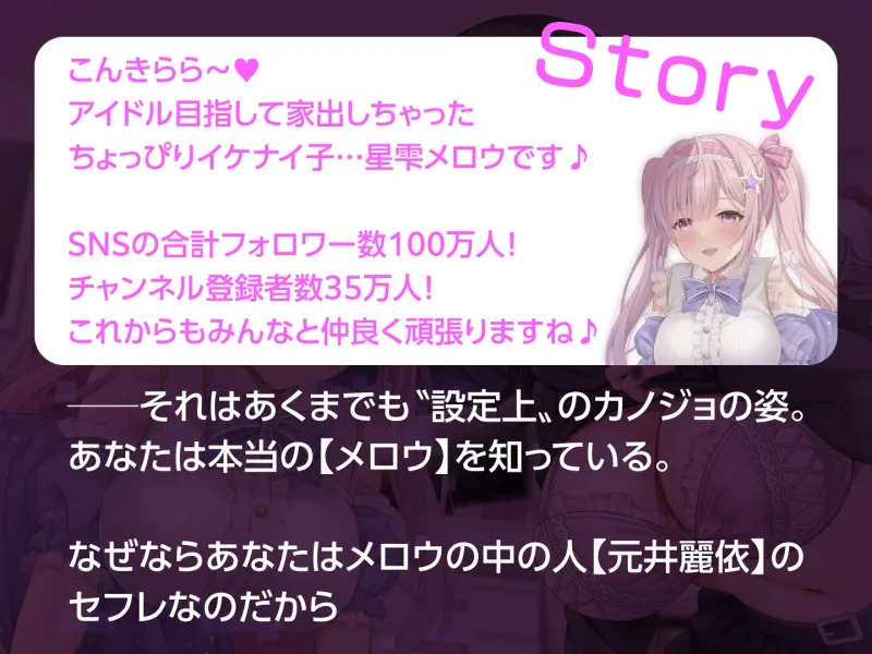 【期間限定330円】Vの中身なセフレさん～アイドル系バーチャルタレントを演じる白ギャルは今日もオホ声セックスをする～