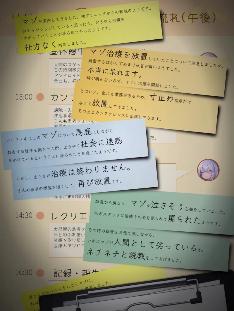 【シコマゾボイス×放置プレイ×亀頭責め】アンドロイドナースにマゾ治療と称して尊厳破壊されるオナサポ