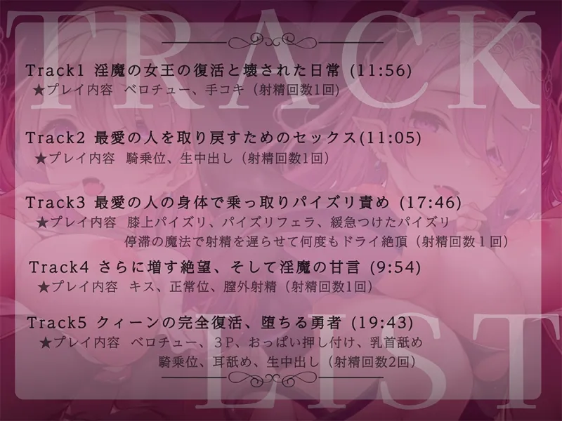 【絶望快楽堕ち】サキュバスリヴァイブ～倒したと思っていた淫魔の女王が僕の恋人の身体を乗っ取って、快楽と絶望で支配する～