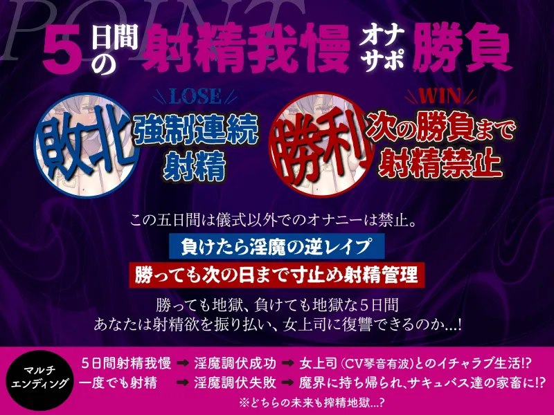 【オナサポ】【連続射精】【射精管理】意地悪メ○ガキオナサポ淫魔～勝ったら射精禁止の射精管理、負けても搾精地獄!?～