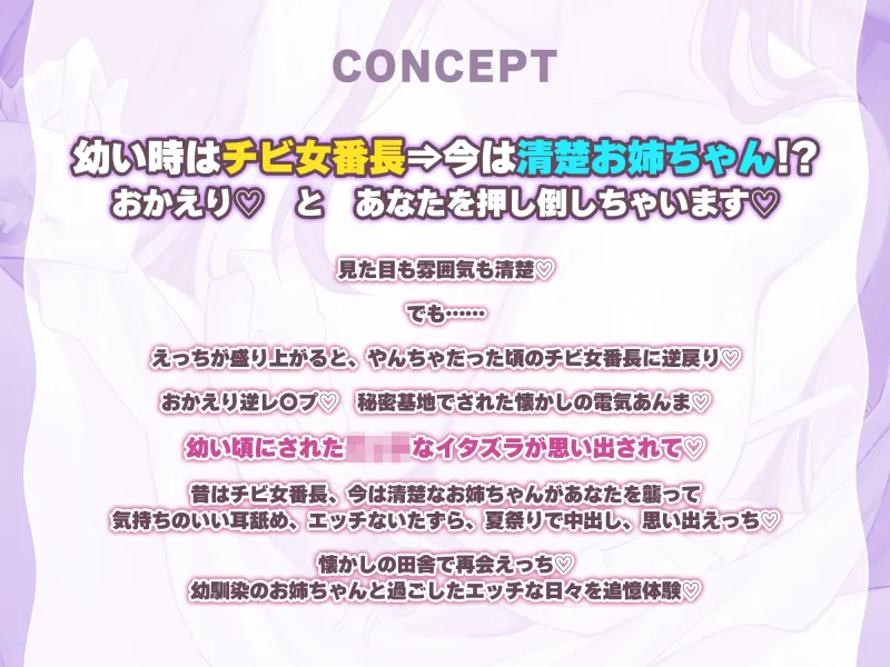 【おかえり逆レイプ】俺の性癖歪ませたチビ女番長が清楚お姉ちゃんになって金玉空っぽになるまで汗だく逆レイプ【3大早期購入特典!動画＆ボーナストラック＆壁紙】