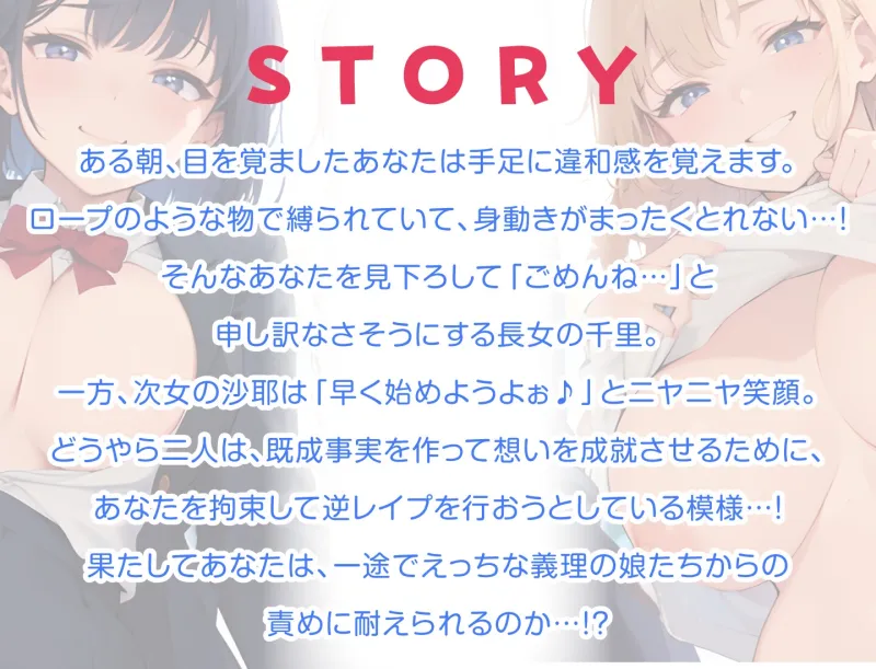 【9/10まで11円】再婚した妻の娘二人が逆NTR⁉︎えろえろ姉妹に責められる新性活【KU100】