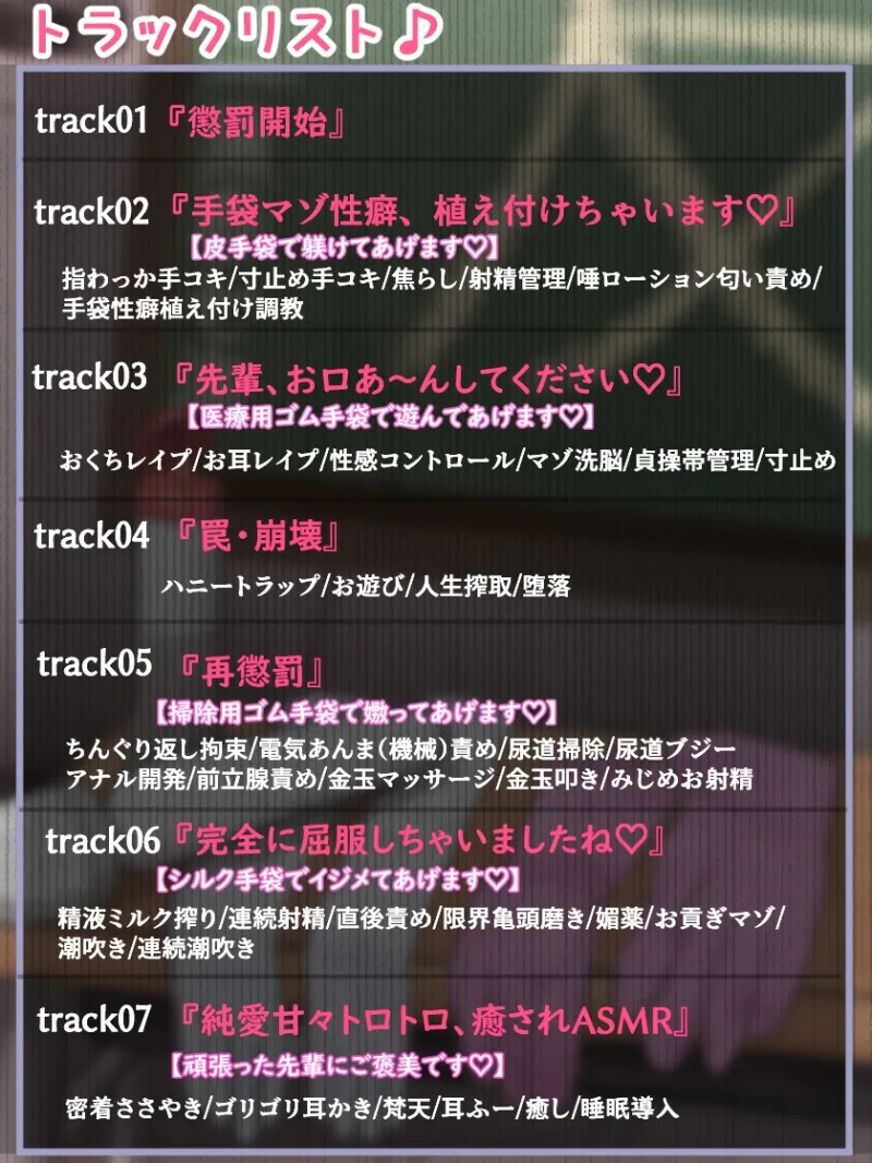 ✅早期限定30%オフ✅【KU100】『後輩風紀委員さんの手袋マゾ懲罰～先輩はマゾに墜として私の玩具にしてあげます♪～』