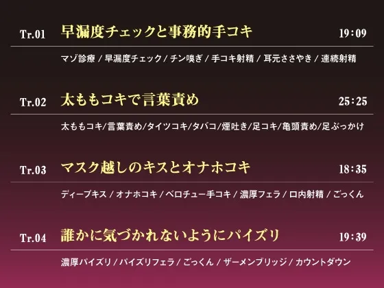 【1/12まで25%OFF♪】やさぐれ保健医の事務的手コキ ～授業中の嫌々シコシコサポート～