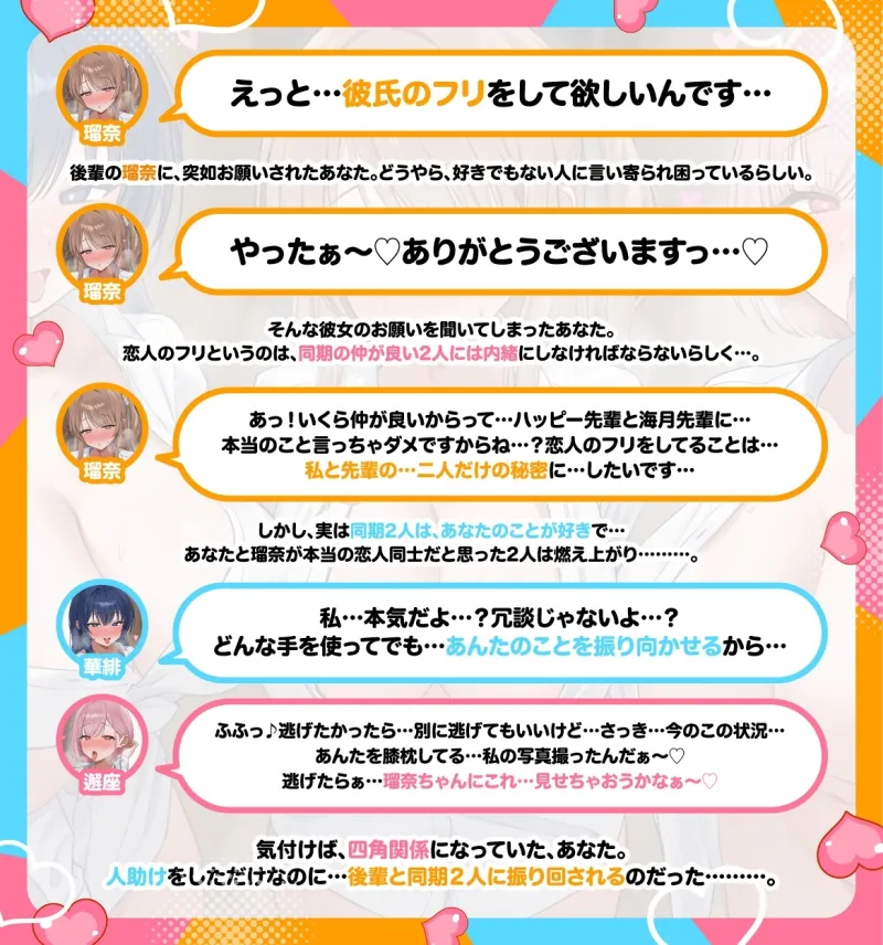 【✅早期購入特典付きっ♡✅】『後輩と同期2人が夜這いに来て、鉢合わせて喧嘩している。意味が分からない。』