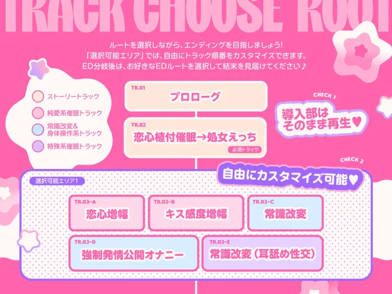 【ルート選択型ASMR】魔法少女☆カスタム催眠～○リ魔法少女をあなた好みの恋人おまんこに自由にカスタマイズできるマジカル純愛催眠アプリ～