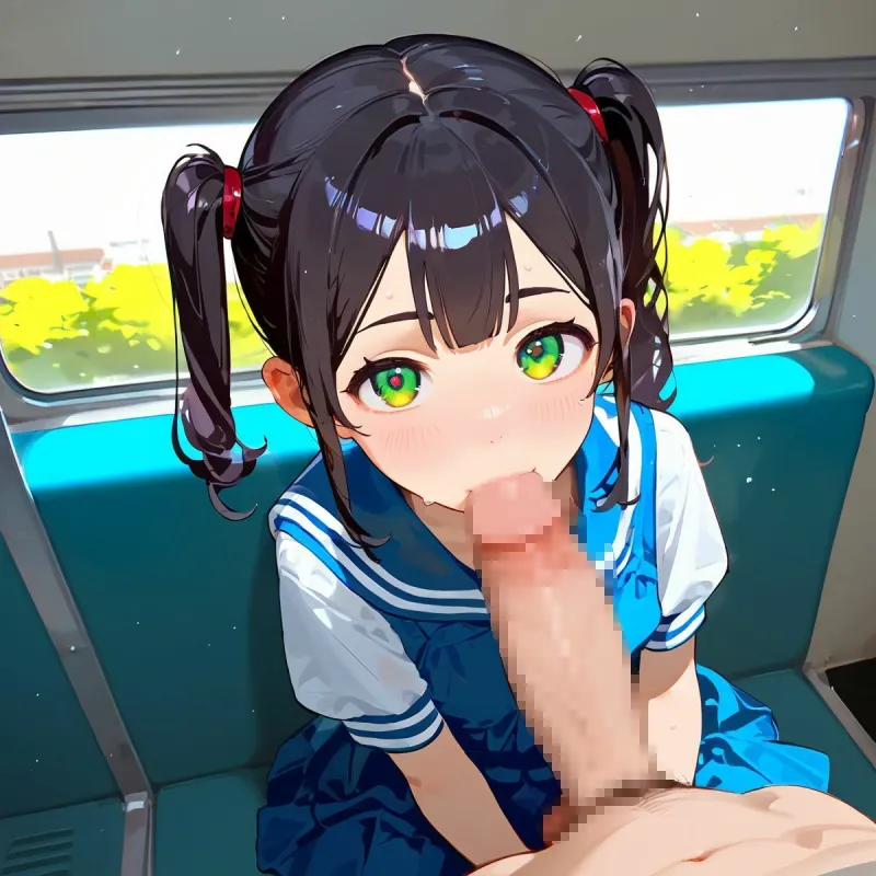 ちっぱい娘、電車●痴に沼る03