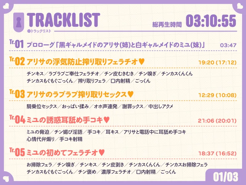 ✅5/13まで限定8特典!✅ご主人しゅきしゅきギャルメイドとその妹がチンカス汚ちんぽにラブ媚びご奉仕してくれるお話♡【KU100】