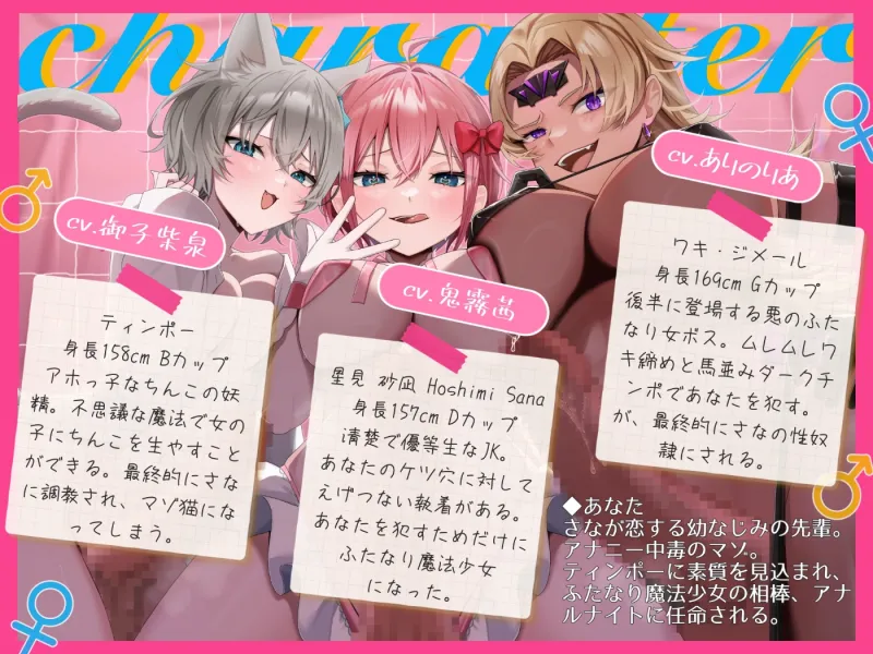 【マゾ向け】♀ふたなり魔法少女！♂～アナル射精♡掘られまくりのザーメンカーニバル☆～【逆アナル】