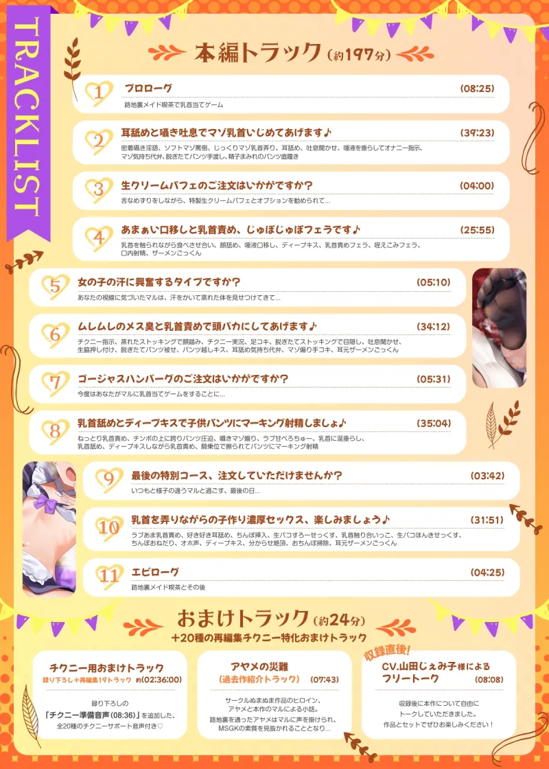 7日間限定価格)マゾ乳首のための路地裏○リメイド喫茶 「囁き淫語と蕩ける乳首責めで心もチンポも癒されてください♪」 ～守銭奴メ○ガキにお金も精液も搾り取られたボク～