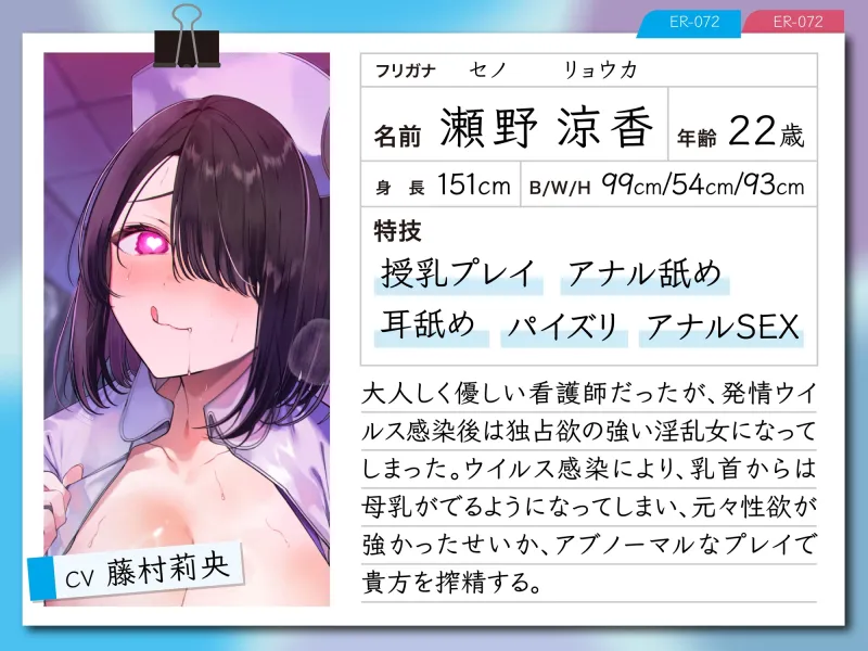 【逆レ】発情ウイルスパンデミック～山奥の隔離病棟でウイルスでどすけべ変異したナース二人に犯される悪夢～