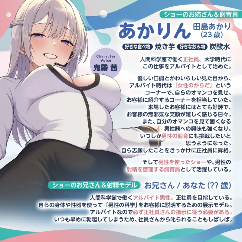 【脳トリップゲーム】「人間科学館」～射精の科学・移動するシコシコボイスのリズムに合わせて射精を我慢しながら正社員を目指すアルバイト～【★6/22までゲップ付き】