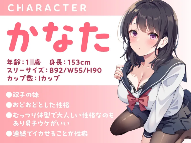 【期間限定55円】従妹の双子JKに搾られまくるハーレム性活～爆乳美人2人の拗らせた愛～＜KU100＞