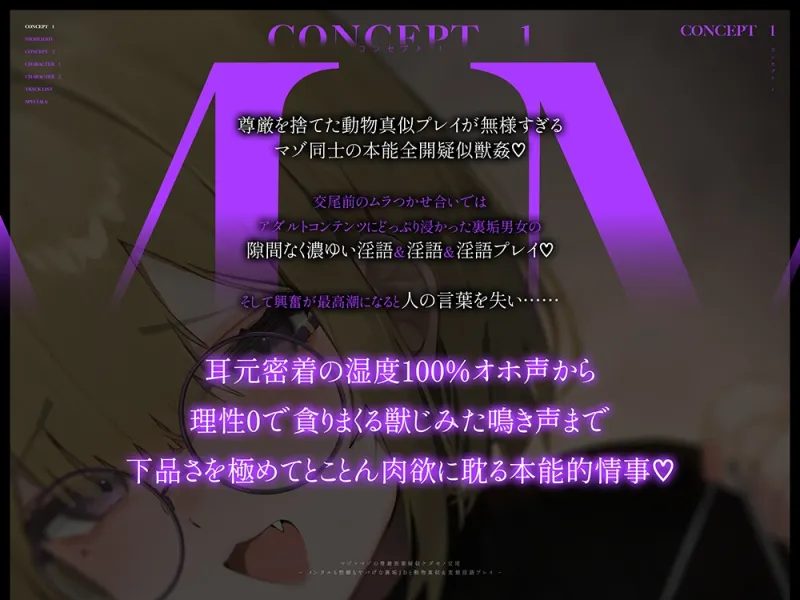 マゾ×マゾの尊厳放棄疑似ケダモノ交尾 -メンタルも性癖もヤバげな裏垢JDと動物真似＆変態淫語プレイ-