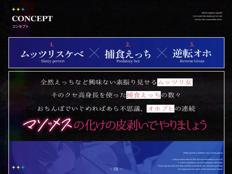 【長身女逆レイプ→チン堕ち/ドスケベ事後差分イラスト】185cmコスプレイヤースピンオフ～生意気なムッツリスケベはハメ潰してオホらせてマゾメスにしちまえ～