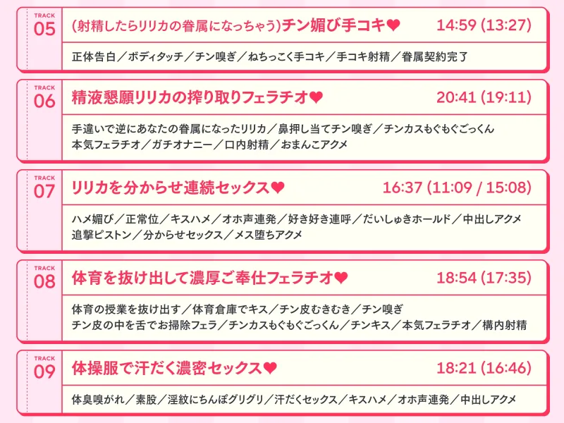 ✅9/1まで限定4特典!✅肉食系ギャルサキュバスがチンカス汚ちんぽにラブ媚びご奉仕してくれるお話♡【KU100】