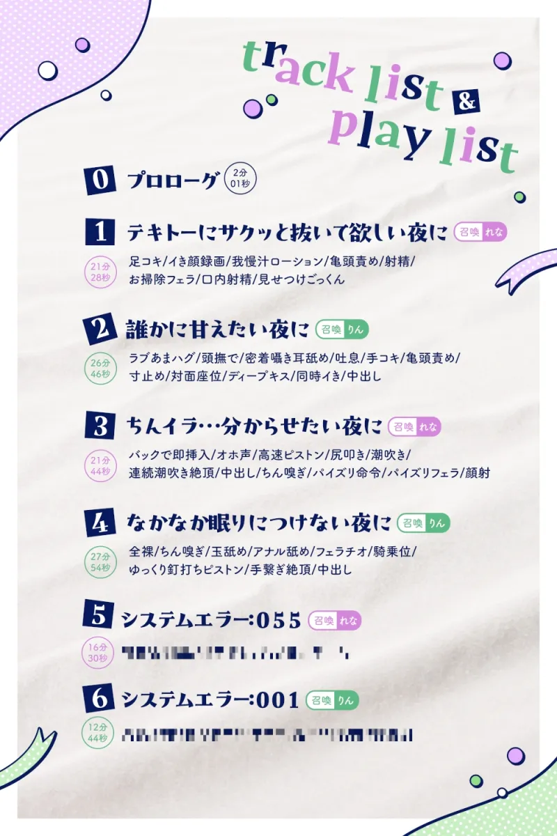 【熟睡したい夜に聴いて欲しい】まいにちソフレ【安眠射精】2