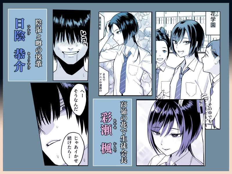 陰キャな俺だけが知っている生徒会長の裏側。 ～隠れ巨乳の先輩が快楽に屈服して堕ちるまで～