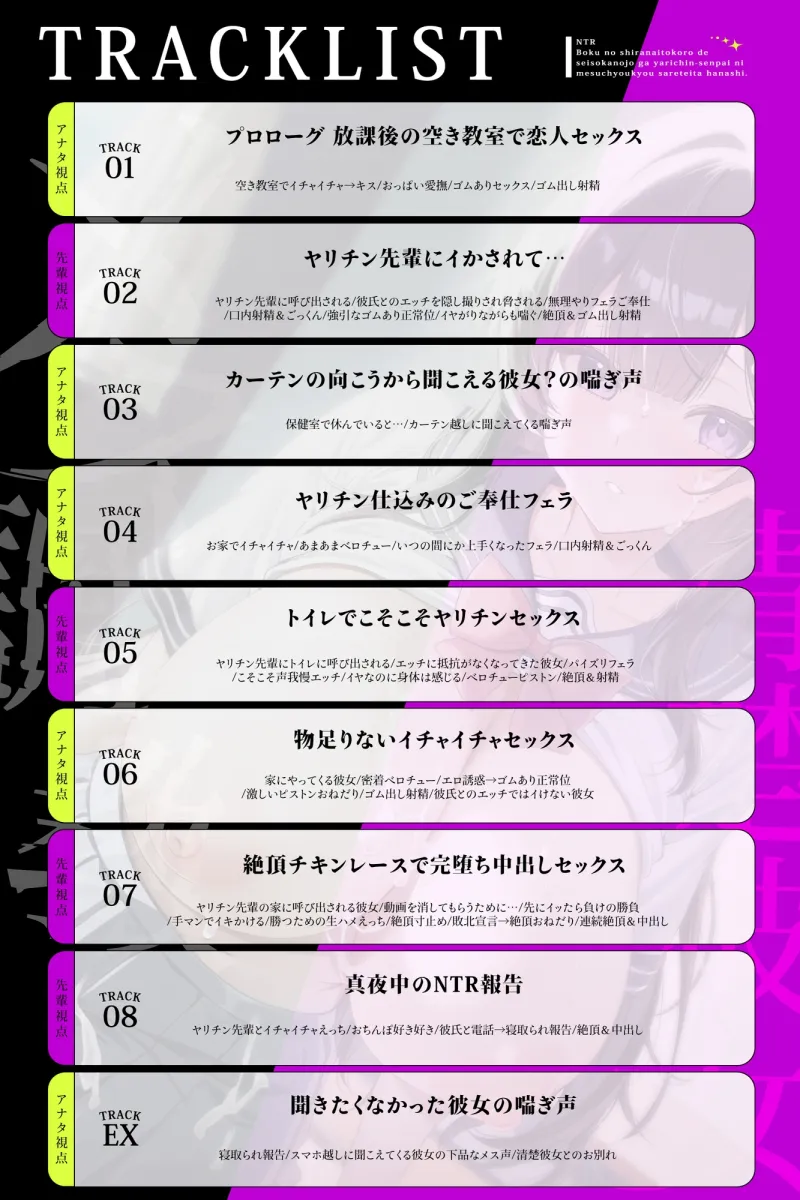 【寝取られ】僕の知らないところで清楚彼女がヤリチン先輩にメス調教されていた話