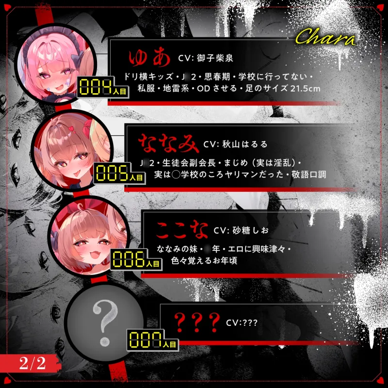 【無声喘ぎ×逆輪姦×強制ハーレム】ヤリ部屋シェアチンポ～思春期J○編～【数珠繋ぎ】