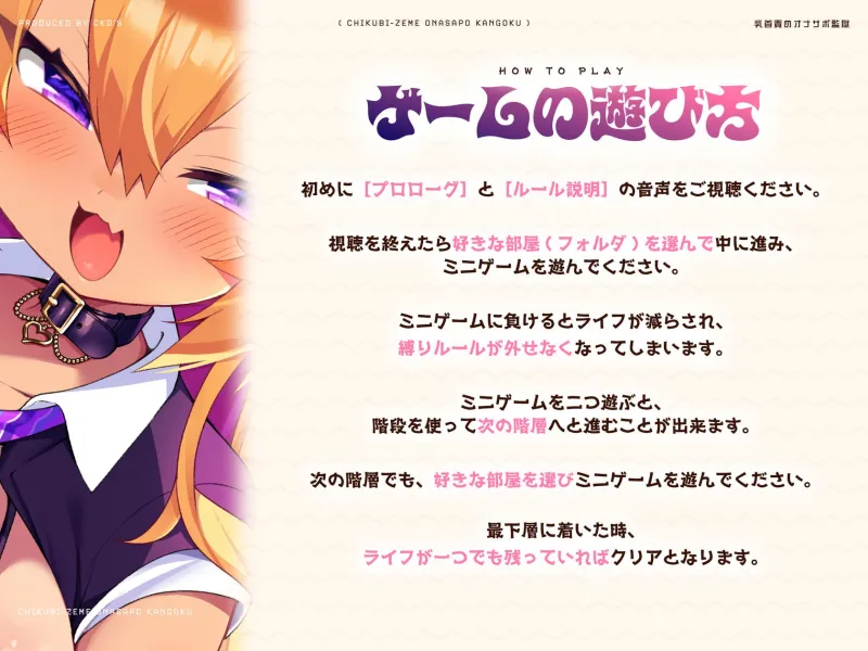 負けるたびに縛りルールが外せなくなる乳首責めオナサポ監獄