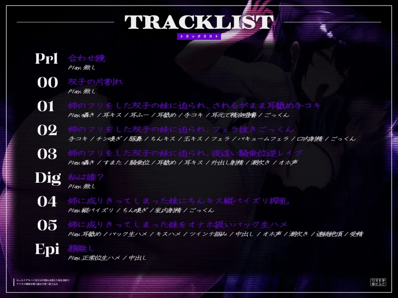 【密着フォーリーサウンド/ドスケベ事後差分イラスト】むっちりデカパイ双子の片割れは消えた姉を真似て、アナタの精液を啜り舐め子宮へ取り込む【KU100】