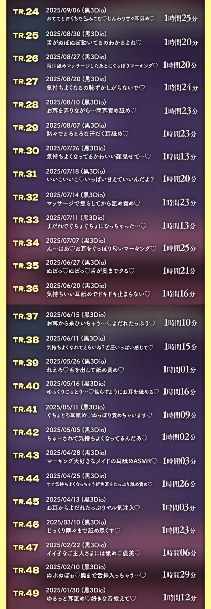 《総再生時間180時間》ひなみ桜花の耳舐めアーカイブ《耳舐めASMR》