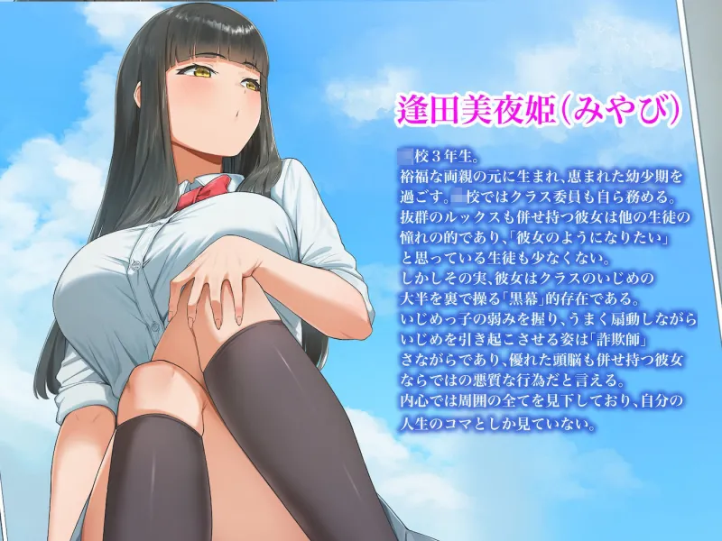 優等生のフリしてクラスの虐めっ子を裏で操る性悪女を復讐のために犯しまくる話