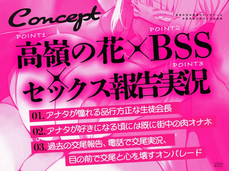 【くやシコフォーリー/チン堕ちイラスト】高嶺の花は無銭のビッチでした～生徒会長の肉オナホ交尾録～